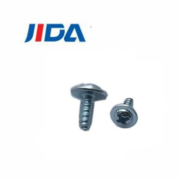Zinc blanc bleu de tapement de la vis de machine d'Allen Flat Pan Head Self ST3x8