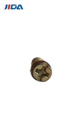 Phillips Machine Screws Round Tail encoché par combinaison en laiton M3.5x6.6mm
