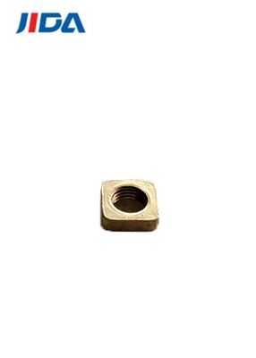 IATF 16949 Écrou de boulon carré en cuivre sans plomb M3 Écrou d'accouplement 1,5 mm × 4,6 mm