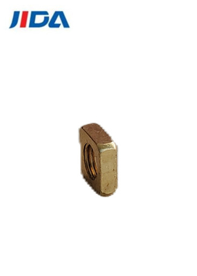 IATF 16949 Écrou de boulon carré en cuivre sans plomb M3 Écrou d'accouplement 1,5 mm × 4,6 mm